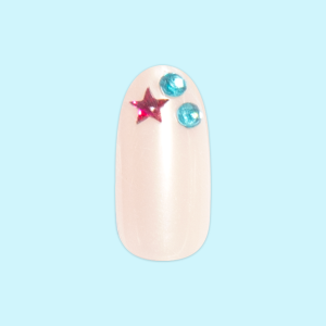 Olive & June Iridescent Gem Party  Glue Press-Ons   Medium | Oval