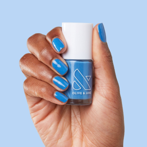 Olive & June Blue Canoe  medium denim blue Long Lasting Polish