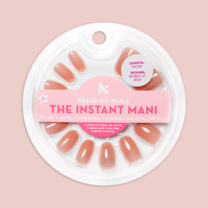 Olive & June World Lit Jelly   Glue Press-Ons   Short | Round